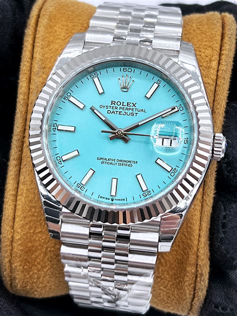 datejust tiffany rolex|rolex tiffany blue 41 price.